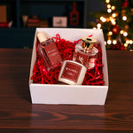 Softlinen hediye seti el yapımı soya mum oda kokusu kolonya