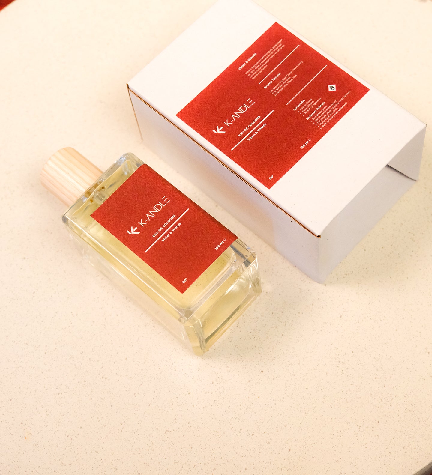 Violet & Woods Kolonya 100 ml cam şişe ferah ve odunsu koku