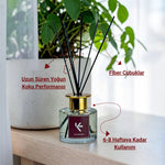 Apple - Cinnamon Çubuklu Oda Kokusu 120ml | Elma Tarçın Aromalı | El Yapımı Oda Parfümü | K-ANDLE