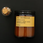Amber camda 200gr GrandBazaar baharatlı kokulu mum.