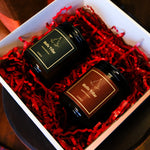 Yeni yıl temalı ikili mum seti apple cinnamon ve christmas cocoa kokulu