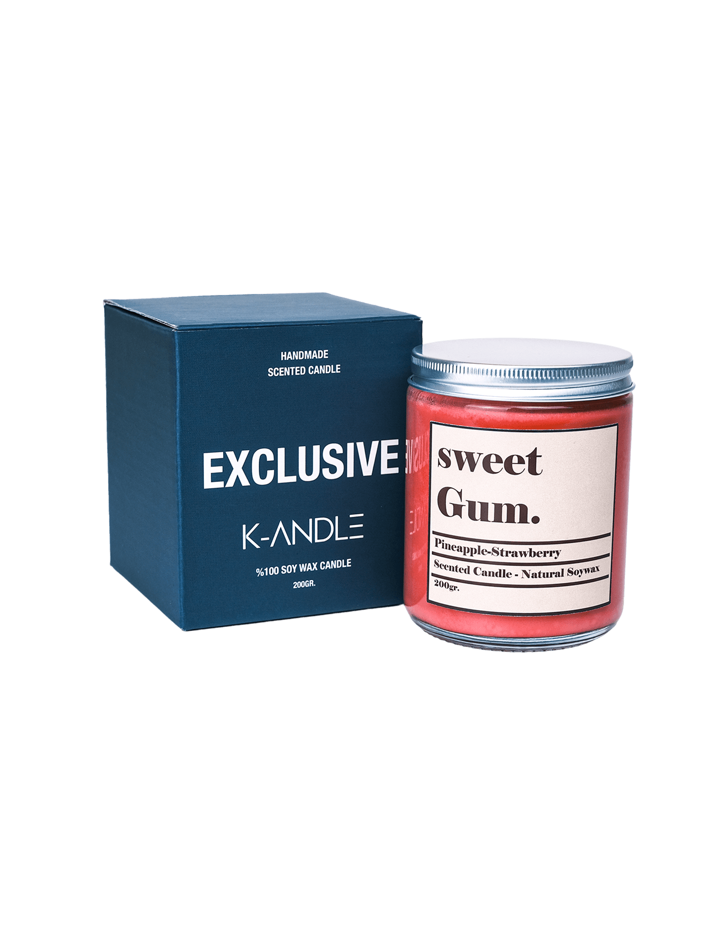 Sweet Gum Kokulu Cam Mum - K-ANDLE