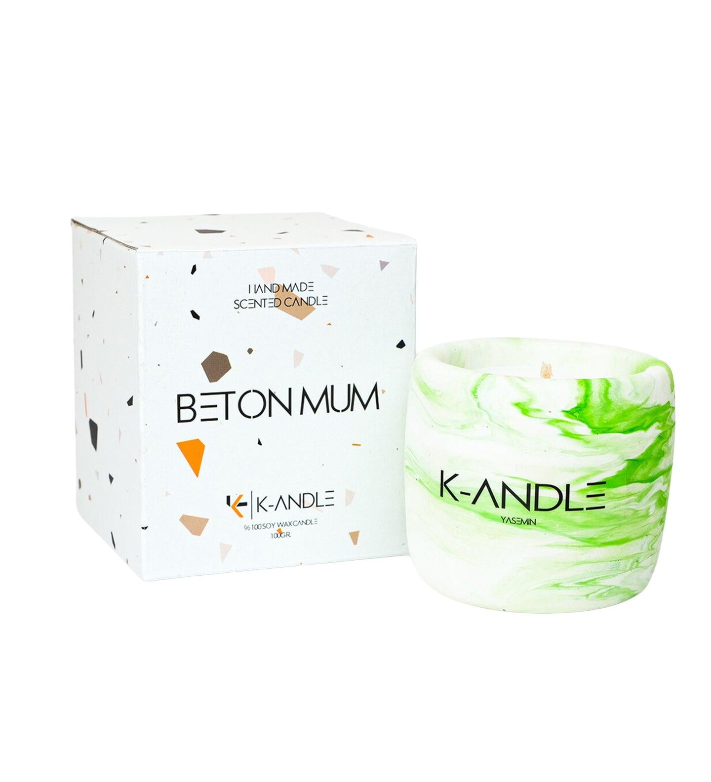 Yasemin Kokulu Beton Mum - K-ANDLE