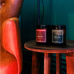 Yılbaşı hediyesi için el yapımı kokulu mum ikili set